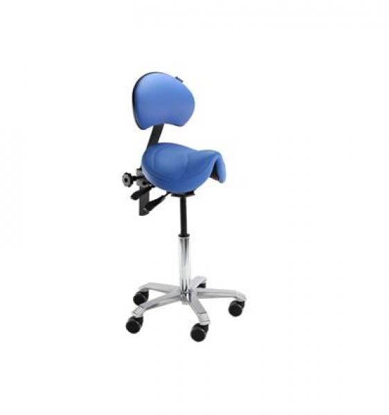 Tabouret Jumper avec dossier (44 cm) - Bleu avec dossier Img: 202005231