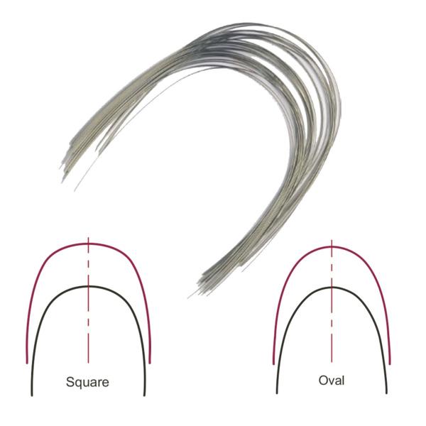 Fil orthodontique NiTi Élastique Pref. Carré (10 unités) - .012" Rond Inf. Img: 201807031