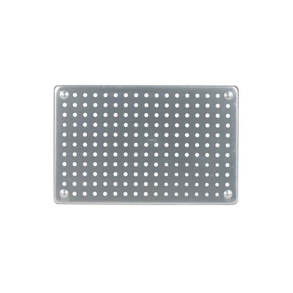 Supports et plateaux pour l'organisation des instruments - Plateau perforé gris Img: 202503081