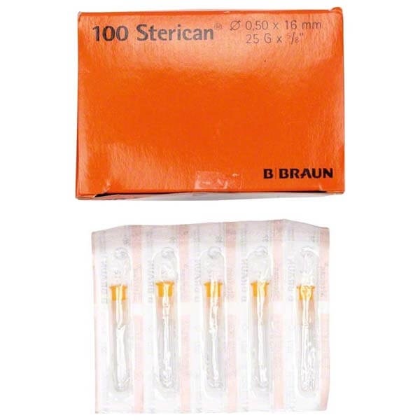 Sterican : Aiguilles hypodermiques 25G 0,5 x 16 mm (100 pcs) Img: 202308191