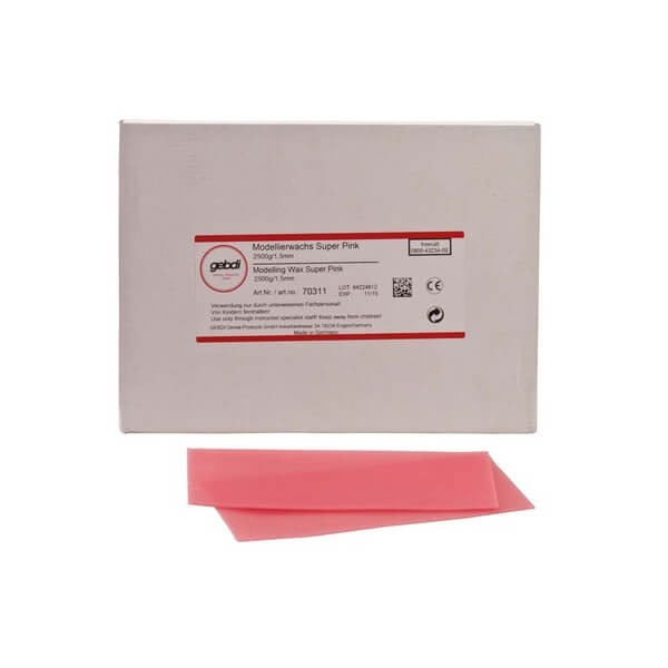 Super Pink : Plaques de cire à modeler - 500 gr. Img: 202503081