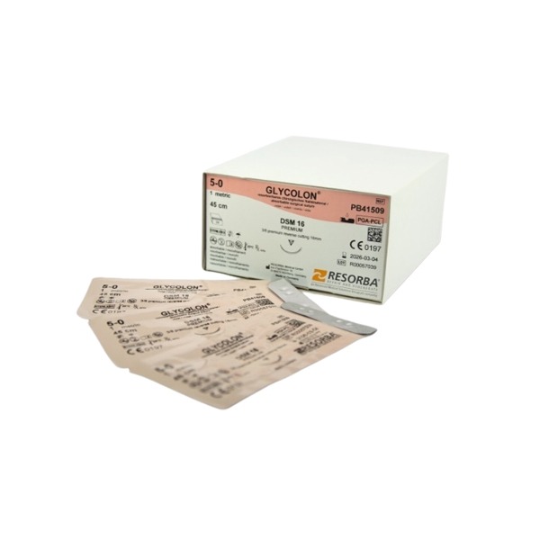 Glycolon : Suture violette résorbable rapide - DMS16 5/0 Violet Img: 202307011