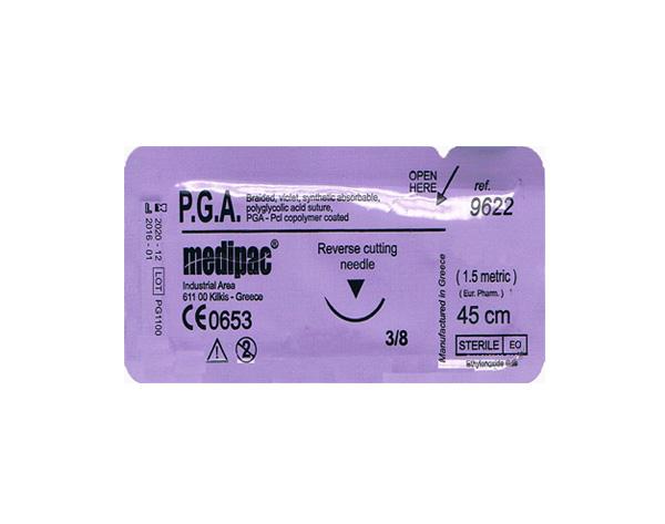 Sutures PGA 3/8 12mm 6/0 45 cm - 6/0 45 cm Img: 202306241