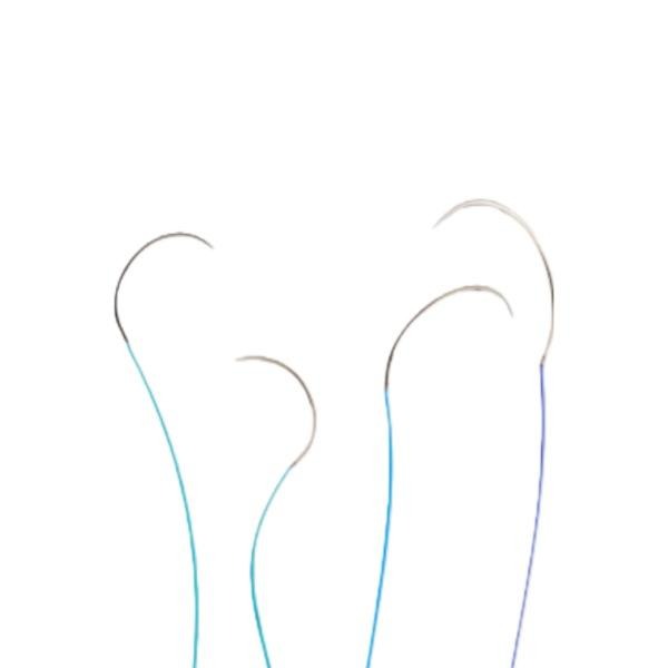 Suture résorbable en copolymère de caprolactone-glycolide (12 pcs) - 4-0 (16mm) Img: 202209101