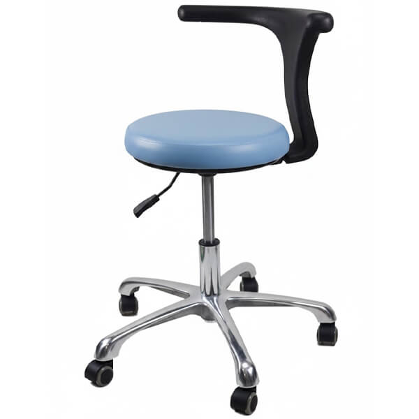 Tabouret d'assistant pour le cabinet dentaire - Bleu clair Img: 202601241