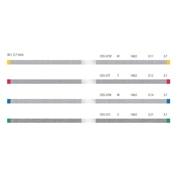 Bandes de polissage interproximal et de finition de 148 mm - 5 pcs -Gra : Épais -A : 3,7 mm - Lo : 148 mm - Ép : 0,21 mm Img: 202404131