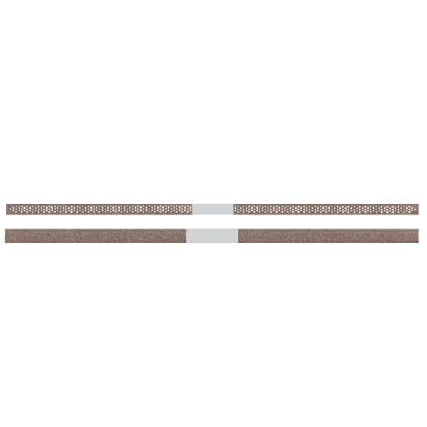 Bandes diamantées à grain moyen (10 pièces) - Une face non perforée (4 x 150 mm) Img: 202307011