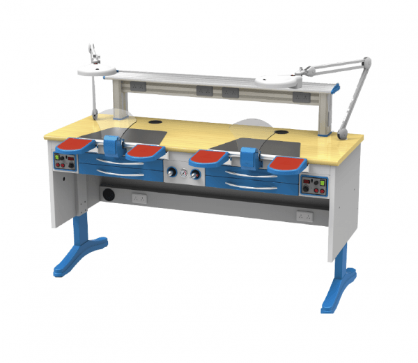 Table de laboratoire double poste JT-55 (B), 1,6m avec aspiration Img: 201807031