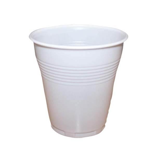 Verres en plastique blancs de 160 cc (1000 unités) Img: 202510181