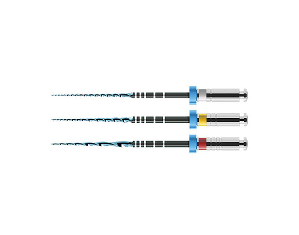 6 Limes Endodontiques NITI Rotatives Coniques Dorées - 25 Mm, Pour Dentisterie, Neuves