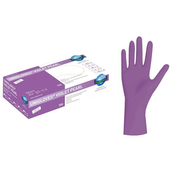 VIOLET PERLE : Gants en nitrile violet (100 pièces) Img: 202411231