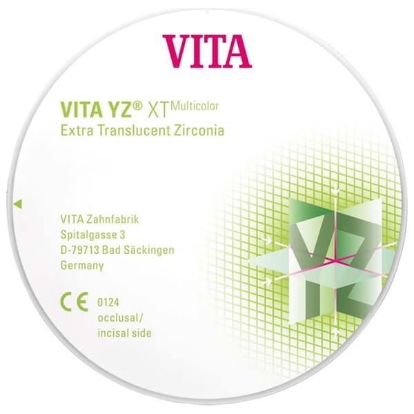 VITA YZ XT Multicolor : Disque extratranslucide (Ø 98,4 mm, H18 mm)-B2 Img: 202202191