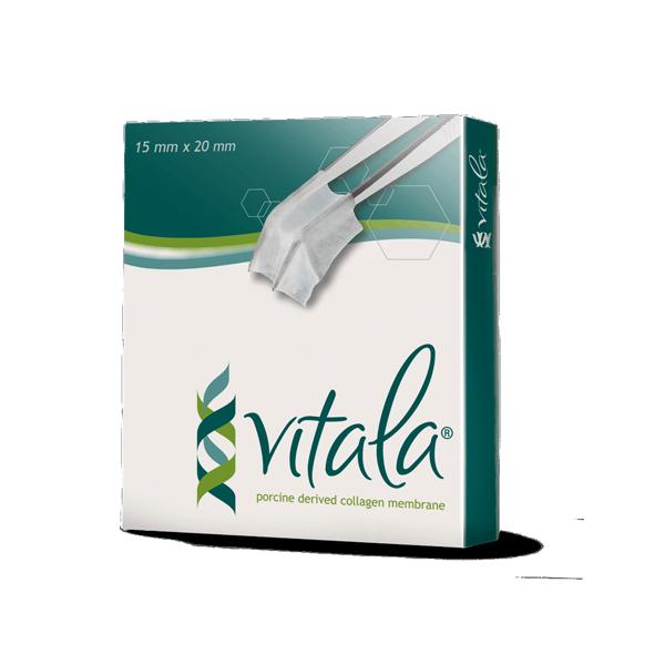 Vitala : membrane résorbable de collagène porcin natif - 30 x 40 mm Img: 202109111