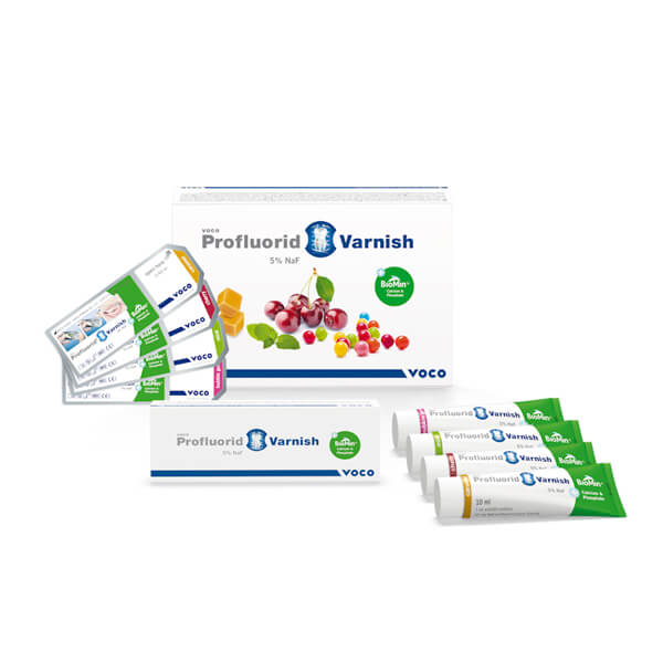 Profluorid Varnish + BioMin : Vernis fluoré pour la désensibilisation dentaire - Tube de 10 ml - Saveur : Caramel Img: 202505241