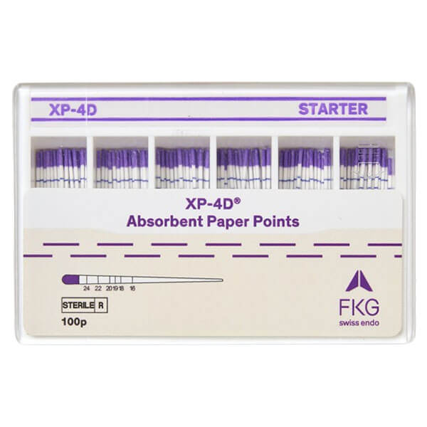 XP-4D : Pointes de papier endodontiques (100 pcs) - 100 pcs - N° : Starter Img: 202511151