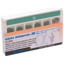 Alpha Guttapercha : Pointes de gutta-percha de 28 mm (60 pcs)
