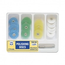 Kit de disques de polissage dentaires abrasifs (40 pièces) - TOR VM