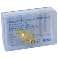 Adapt : Matrices sectionnelles transparentes pour les dents postérieures (100 pcs) - 5 mm - Courbe modérée Img: 202503151