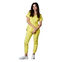 Ensemble Performance antibactérien pour femmes - Jaune Neon XS Img: 202307011