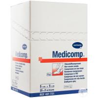 Medicomp : Compresses stériles 30 gr (40 paquets x 5 pcs - 5 x 5 cm) Img: 202208131