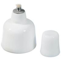 Lampe à alcool en verre opalin autoclavable (75 ml) - Brûleur avec couvercle en liège Img: 202503081