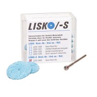 LISKO /-S - Disques de polissage (10 + 4 + 1 mandrin) - 10 disques de polissage S turquoise, 4 disques de support et 1 mandrin Img: 202411091