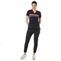 Pyjama hygiénique antibactérien pour femme Amalfi Square - L Img: 202508301