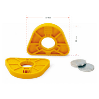 Plaques de montage jaunes MPS pour articulateur (100 pcs) Img: 202110021