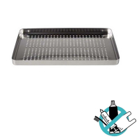 Plateau en aluminium perforé - Argenté Img: 202508091 Plateau en aluminium perforé - Argenté Img: 202508091