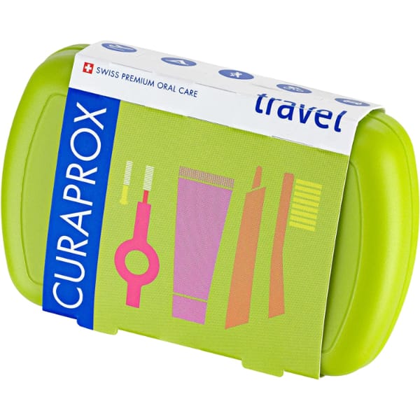  Set de voyage avec brosses à dents et dentifrice Curaprox