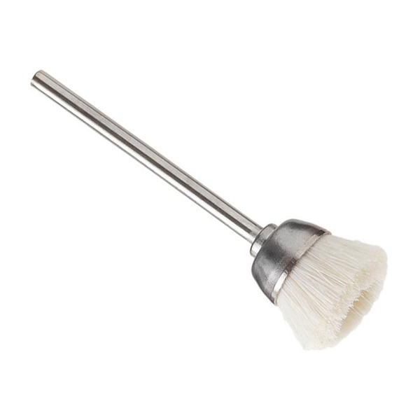 10 Pz/borsa Lucidatura Dentale Spazzola Piatta Lana Capra Lucidatrice Spazzole Ruota Utensili Rotanti 22mm HP Shank Odontoiatria Materiali Da Laboratorio - Foto 3