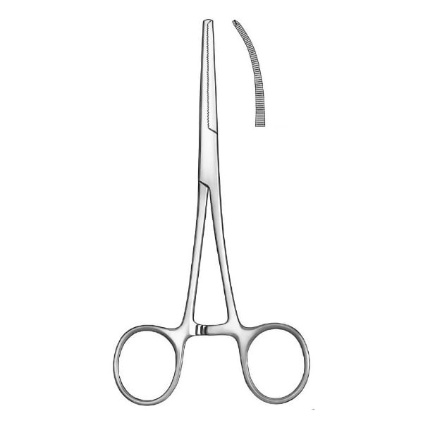 Pinza Kocher de punta curva de Carl Martin