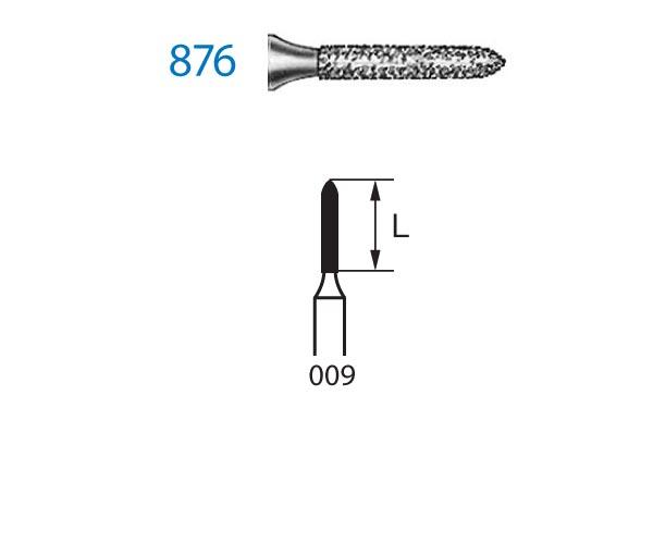 Fresa 876.314 Diamond Torpedo FG (5 unità) - Nº 009 Img: 202203191