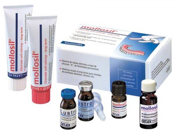 Mollosil® - Materiale di ribasatura a lungo termine-5 ml. adesivo  Img: 202009191