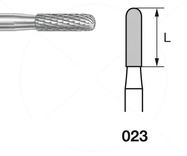 Fresa H129E.104. Cilindrico arrotondato PM - Nº 023 Img: 202303251
