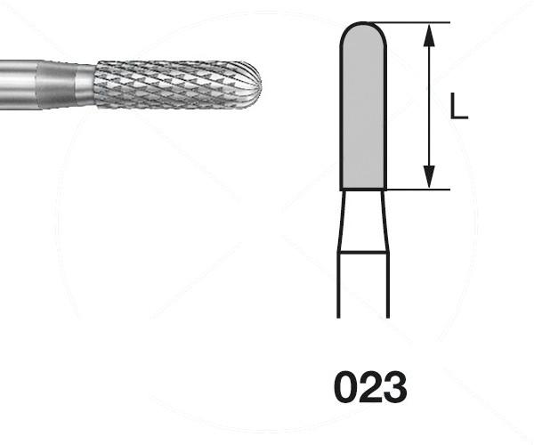 Fresa H129EF.104.  Cilindrico arrotondato PM (5 unità) - Nº 023 Img: 202203191
