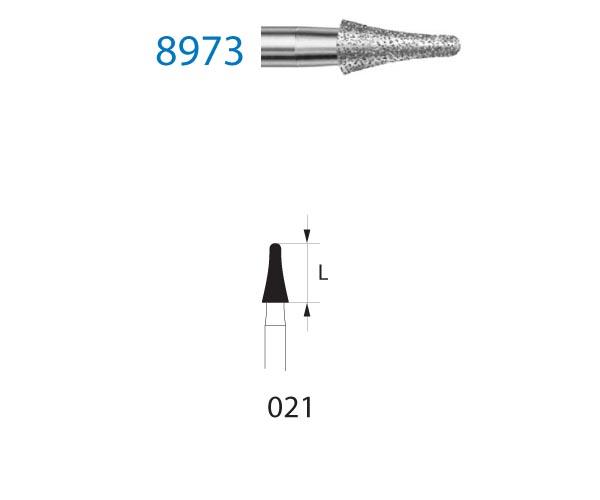 Frese diamantate 8973.314 Diamond Conical Round FG (5 unità) - Nº 021 Img: 202203191