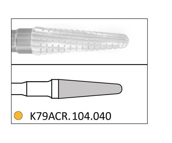 Fresa K79ACR.104. Diamante rotonda conica PM (5 unità) - Nº040 Img: 202204021