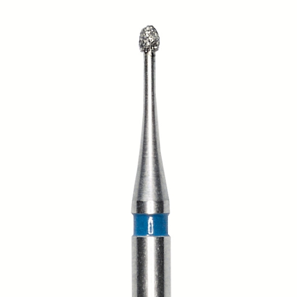 277.FG.009 Fresa a forma di uovo diamantata per turbina (5 pz.) - Medio / Blu - 009 Img: 202308191