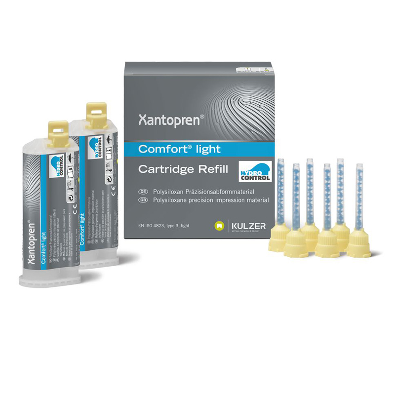 Xantopren Comfort Light: Silicone di condensazione (2 x 50 ml)