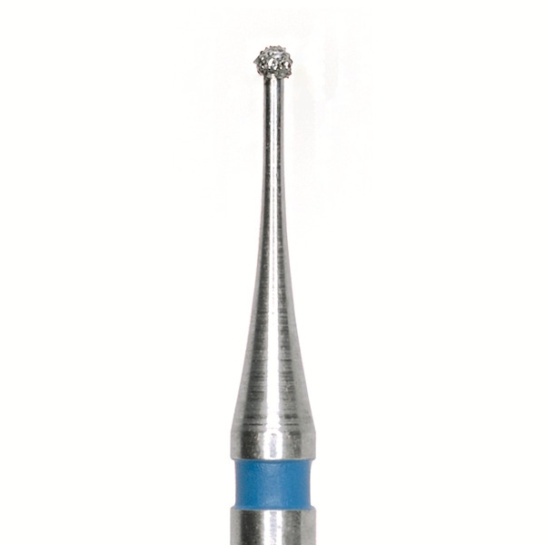 697.FG.007Fresa arrotondata diamantata per turbina (5 pz.) - Medio / Blu - 007 Img: 202308191