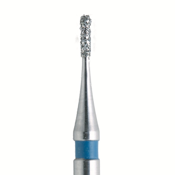 698.FG.007 Fresa cilindrica diamantata  per turbina (5 pz.) - Medio / Blu - 007 Img: 202308191