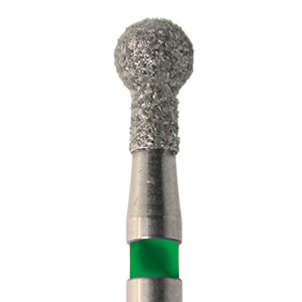 802.FG - Fresa a sfera diamantata per turbina (5 pz.) - Spessa (verde) - 10 Img: 202308191