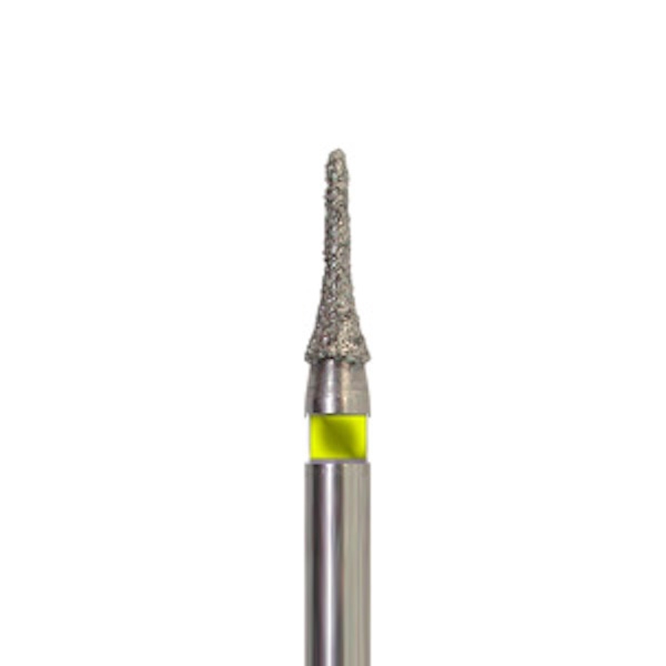 820EF.FG - Fresa diamantata a forma di lancia per turbina (5 pz.) - Extrafine (Giallo) - 14 Img: 202308191