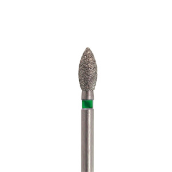 830G.FG.025 Fresa diamantata a forma di palla da rugby per turbina (2 pz.) - Medio / Blu - 25 Img: 202308191