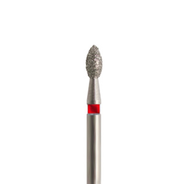 831.FG - Fresa diamantata a forma di palla da rugby per turbina (5 pezzi - 3,5 mm) - Fine (rosso) - 16 Img: 202308191