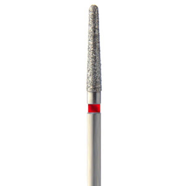 852.FG - Fresa diamantata a forma conica arrotondata per turbina (5 pz.) - Fine (rossa) - 12 Img: 202308191