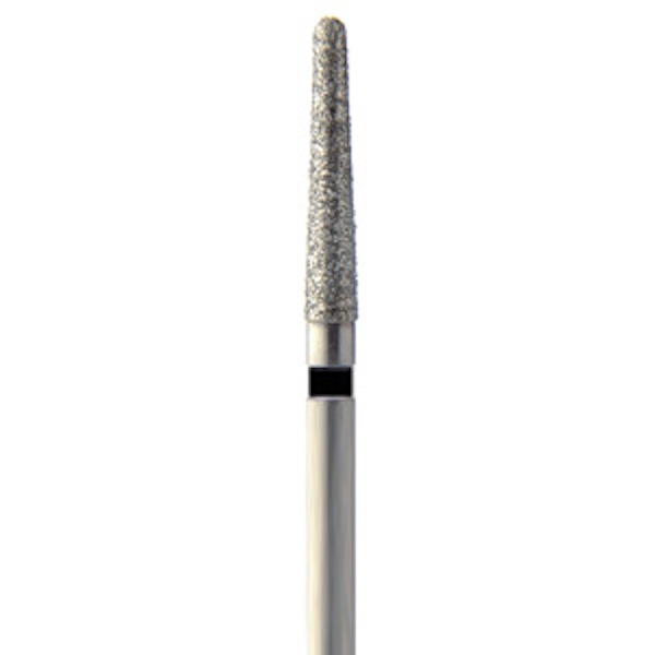 852SG.FG - Fresa diamantata a forma conica arrotondata per turbina (5 pz.) - Super spessa (nera) - 12 Img: 202308191