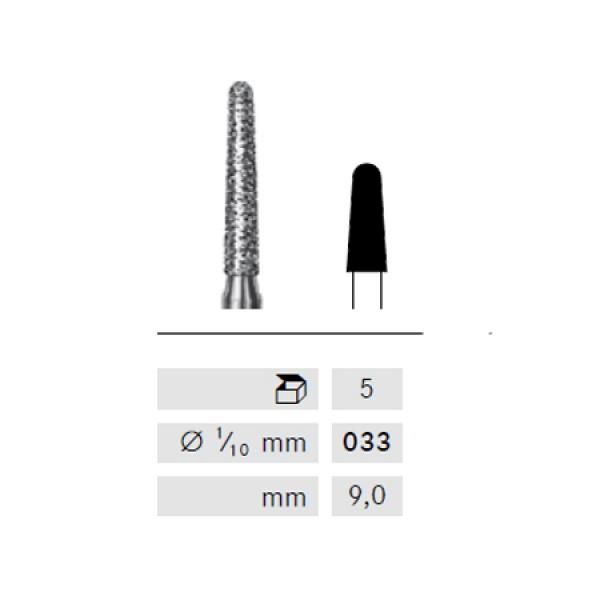 Fresa fiamma H46 c. tungsteno FG (5u) 856-104-033 Img: 201809011
