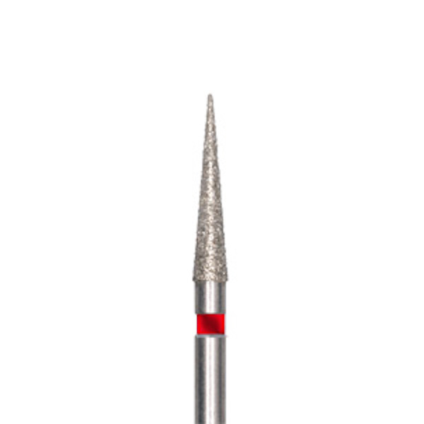 859.FG - Fresa diamantata a forma di lancia per turbina (5 pezzi - 10 mm) - Fine (rossa) - 10 Img: 202308191